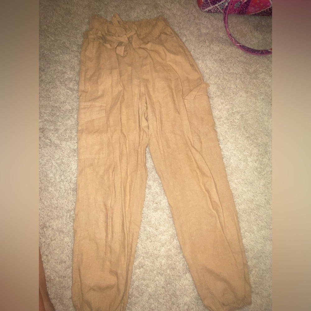 aerie joggers, beige, xs